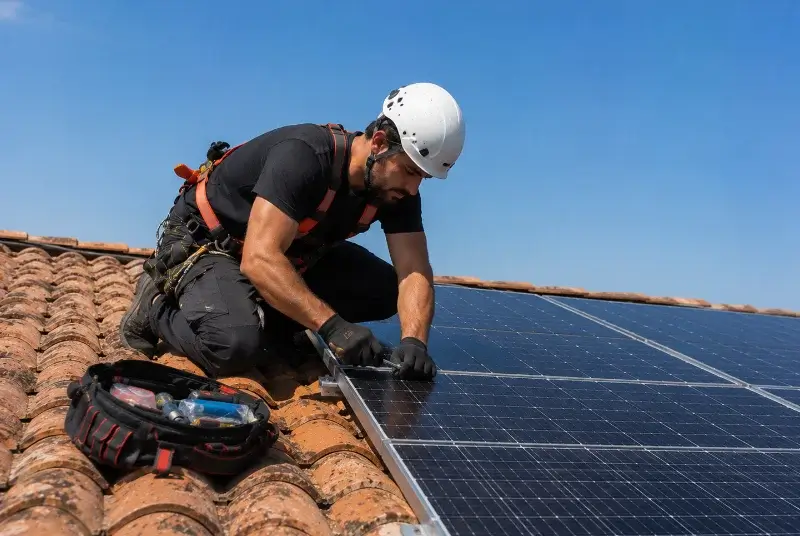 Maintenance et monitoring de panneaux solaires à Bordères-et-Lamensans